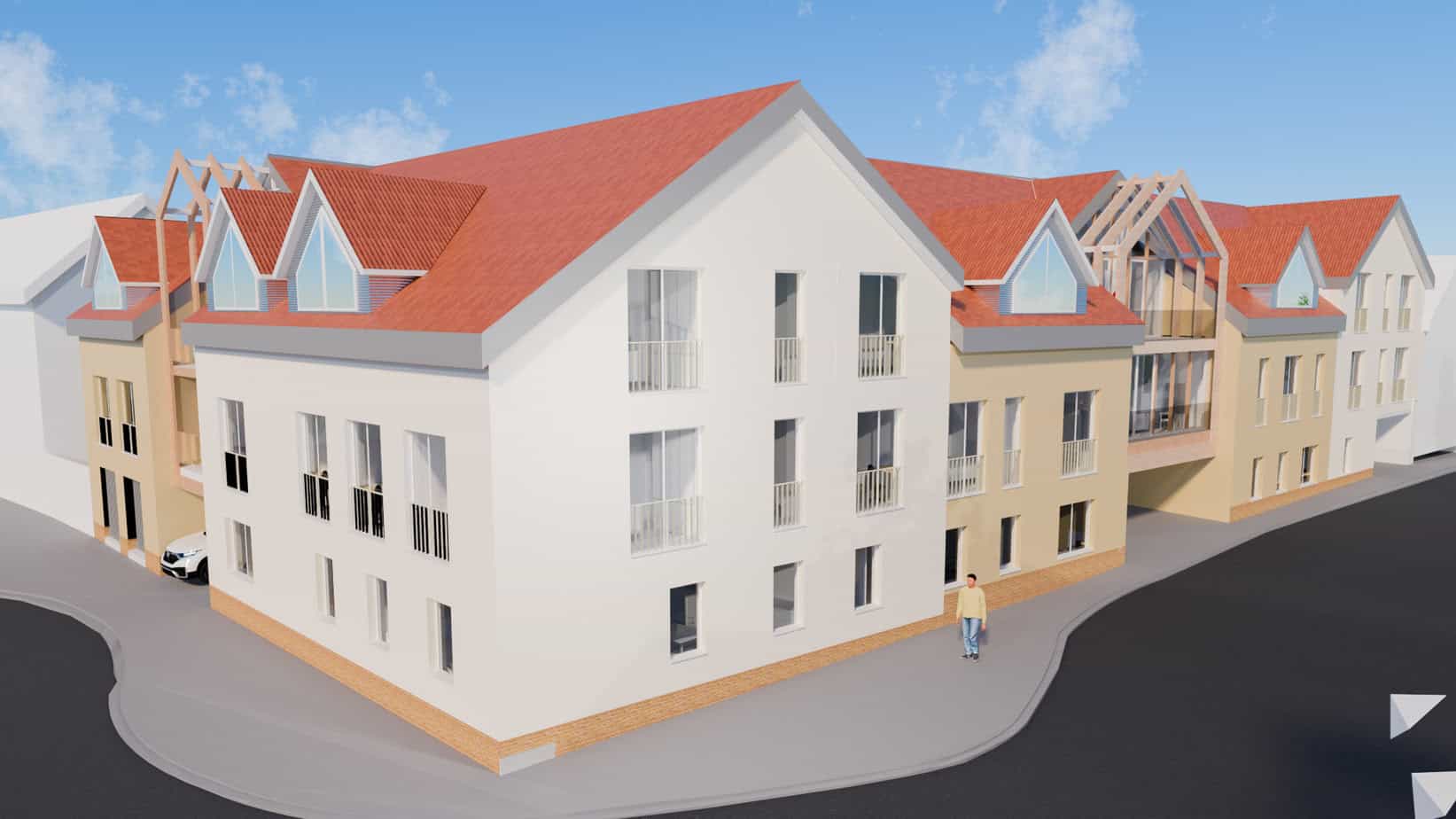 Dorfplatzensemble Stadecken-Elsheim — Perspektive